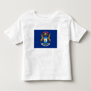 Camiseta Bandeira do Estado do Michigan