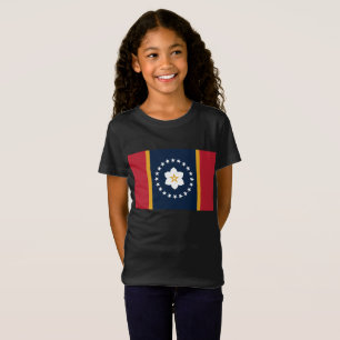 Camiseta Bandeira do Estado do Mississippi: A Magnólia da A