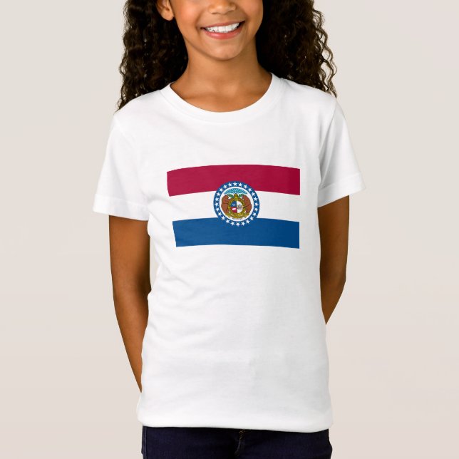 Camiseta Bandeira do Estado do Missouri (Frente)