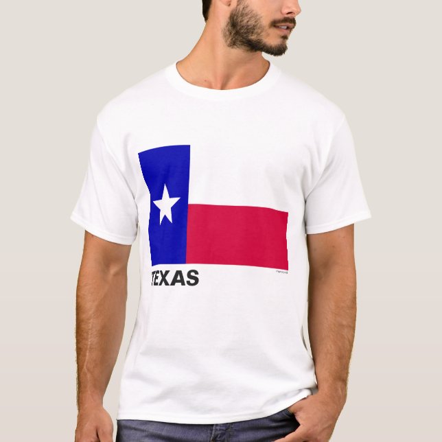 Camiseta Bandeira do Estado do Texas (Frente)