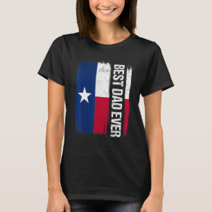 Camiseta Bandeira do Estado do Texas do Melhor Pai do Orgul