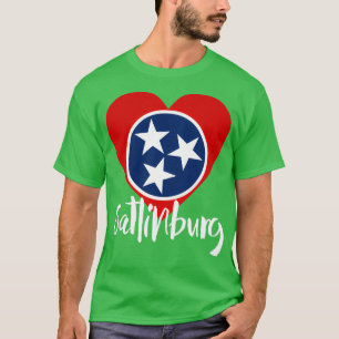 Camiseta Bandeira do Estado Formatado do Coração da TN do T