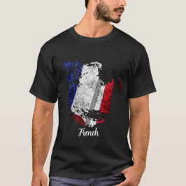 Camiseta bandeira do francês