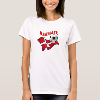 Camiseta Bandeira do fudbold do futebol de Danmark da