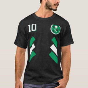 Camiseta Bandeira do Futebol saudita do KSA Soccer KSA