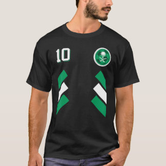 Camiseta Bandeira do Futebol saudita do KSA Soccer KSA