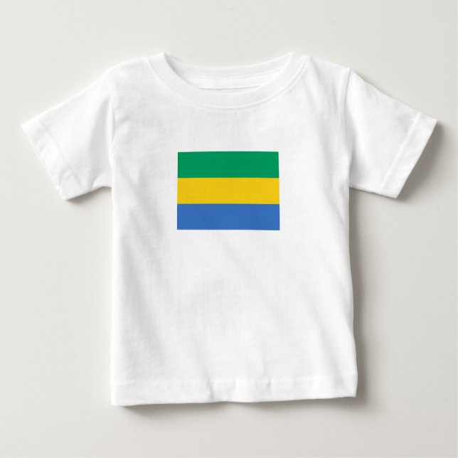 Camiseta Bandeira do Gabão (Frente)