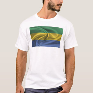 Camiseta Bandeira Do Gabão
