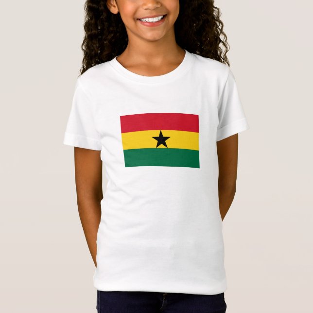 Camiseta Bandeira do Gana (Frente)