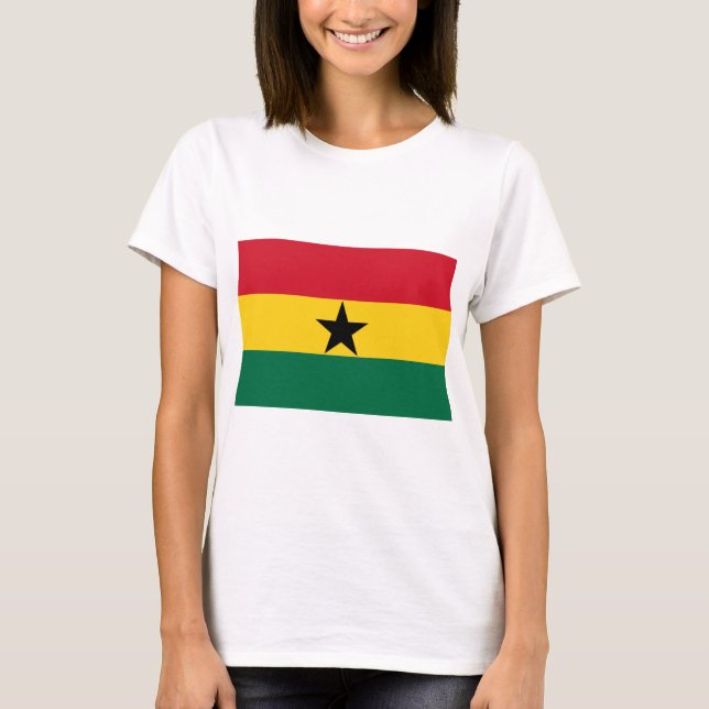 Camiseta Bandeira do Gana (Frente)