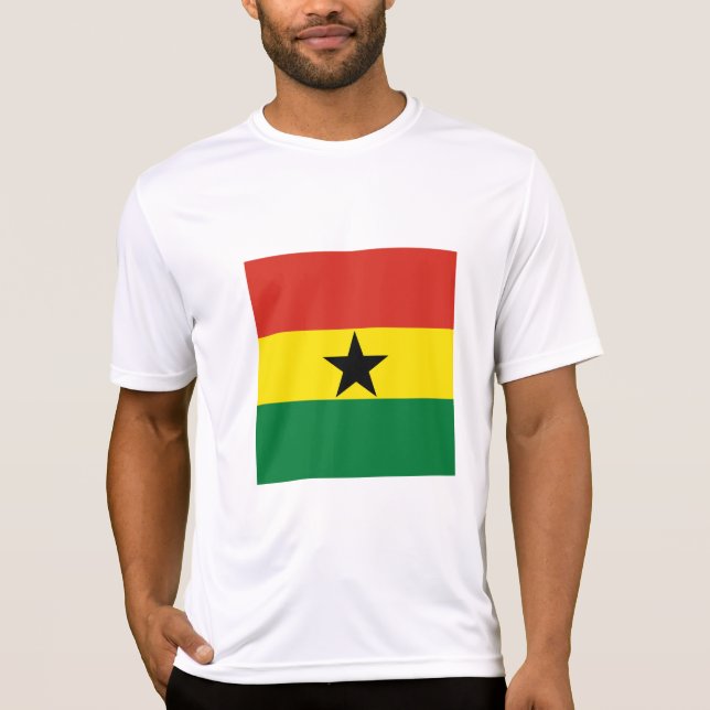 Camiseta Bandeira do Gana (Frente)