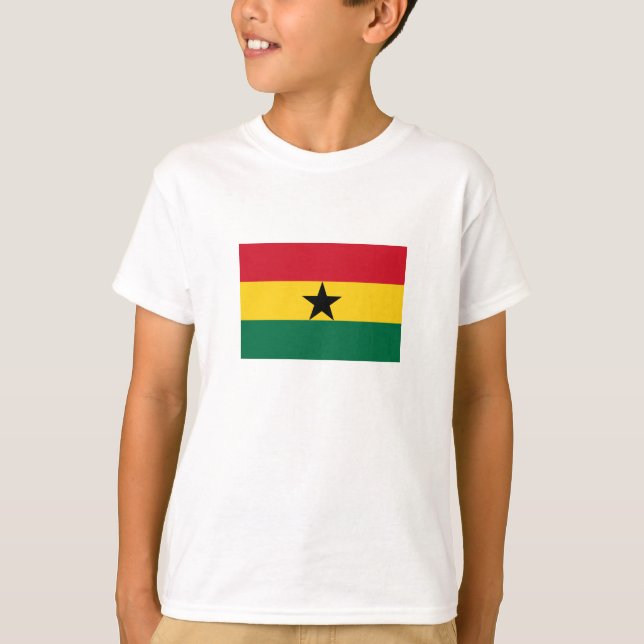 Camiseta Bandeira do Gana (Frente)
