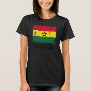 Camiseta Bandeira do Gana do Orgulho Gana Bandeira do Gana