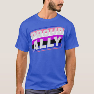 Camiseta Bandeira do Genderfluido Ordenado Ally LGBT