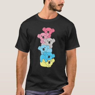Camiseta Bandeira do Genderflux Orde Lgbtq Koalas Genderflu