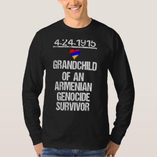 Camiseta Bandeira do Genocídio do Orgulho Armênio Sobrevive