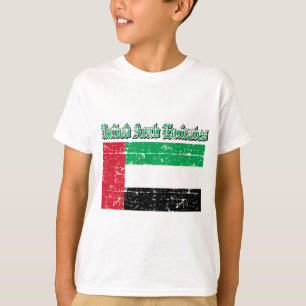 Camiseta Bandeira do Grunge de United Arab Emirates