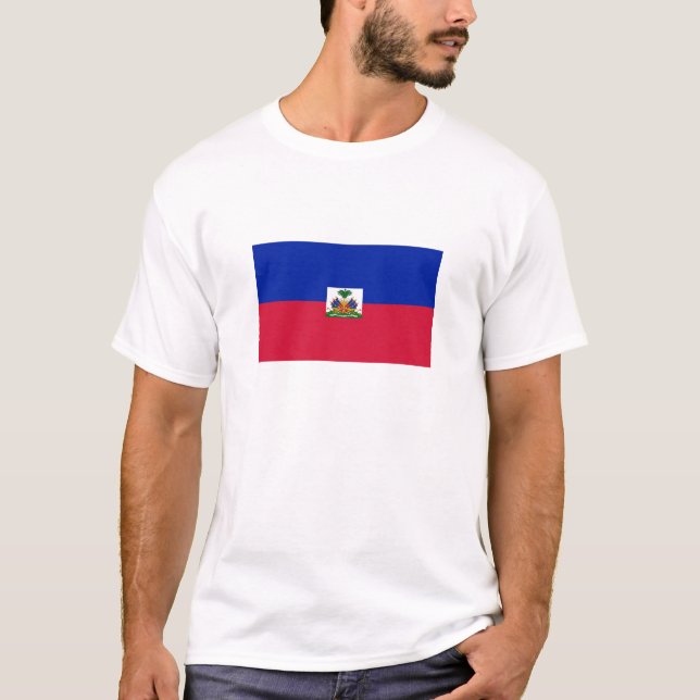 Camiseta Bandeira do Haiti (Frente)