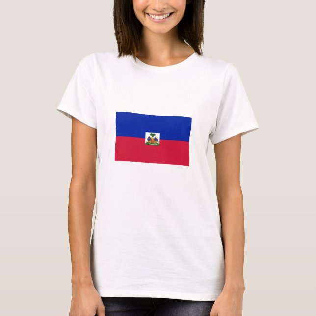 Camiseta Bandeira do Haiti (Frente)
