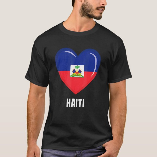 Camiseta Bandeira do Haiti (Frente)