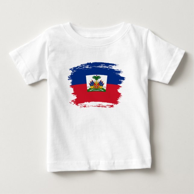 Camiseta bandeira do Haiti (Frente)