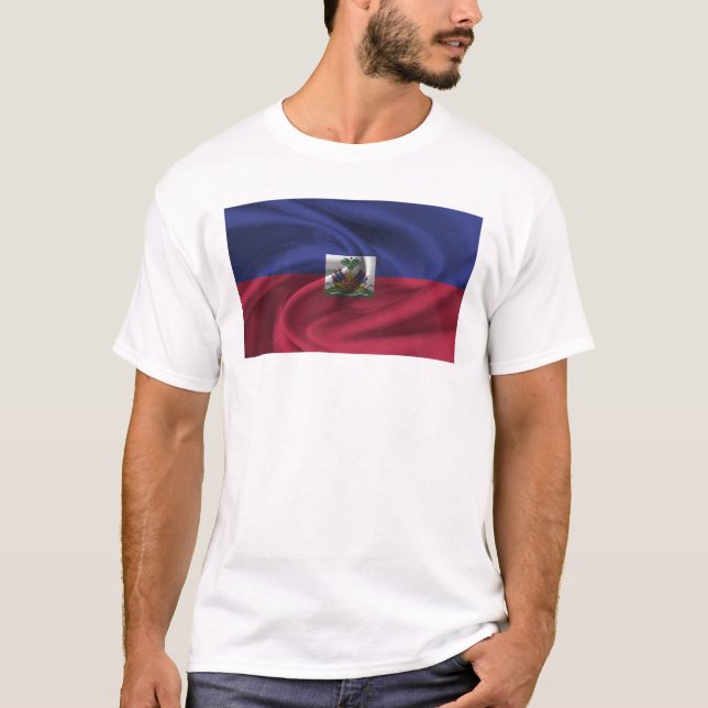 Camiseta Bandeira Do Haiti (Frente)