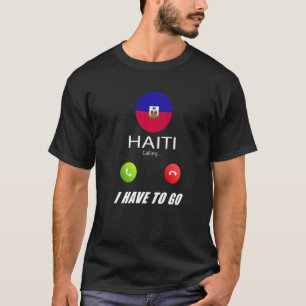 Camiseta Bandeira do Haiti Lembrança Haiti Está Chamando Es