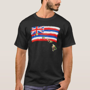 Camiseta Bandeira do Havaí, Ilhas Hawaii