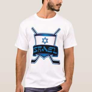 Camiseta Bandeira do hóquei em gelo de Israel