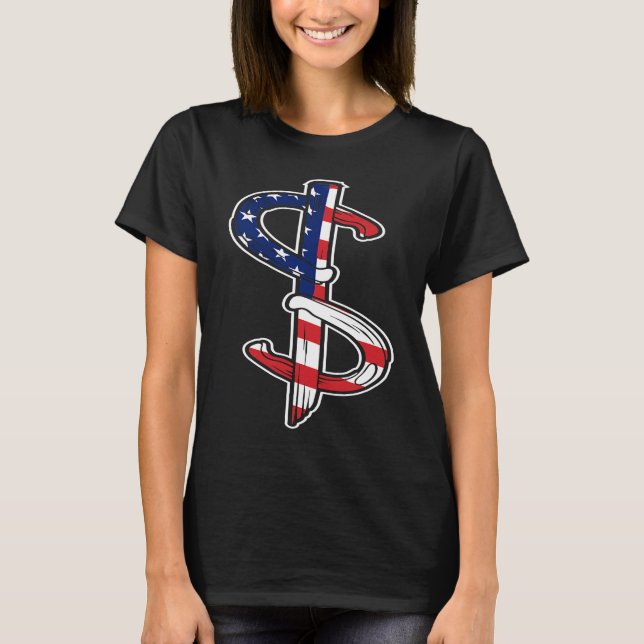Camiseta Bandeira do Horseshoe Pitching EUA (Frente)