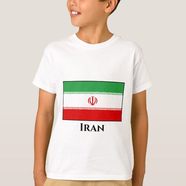 Camiseta Bandeira do Irã (iraniano) (Frente)