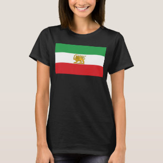 Camiseta Bandeira do Irã Leão e Sol Xá do Irã Bandeira