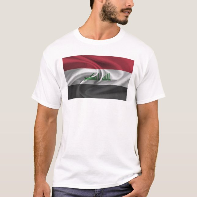Camiseta Bandeira Do Iraque (Frente)