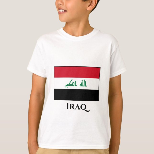 Camiseta Bandeira do Iraque (Iraque) (Frente)
