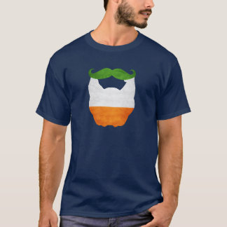 Camiseta Bandeira do irlandês da barba e do bigode