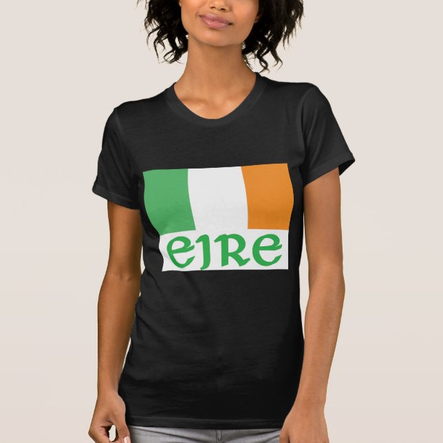 Camiseta Bandeira do irlandês de EIRE (Frente)