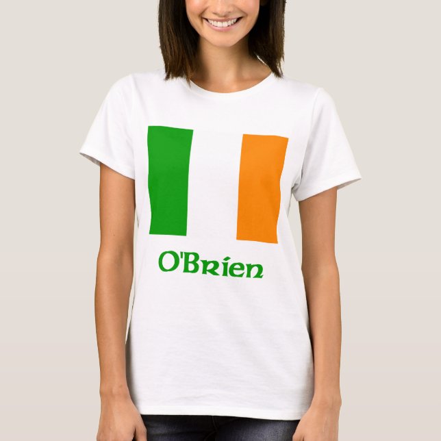 Camiseta Bandeira do irlandês de O'Brien (Frente)