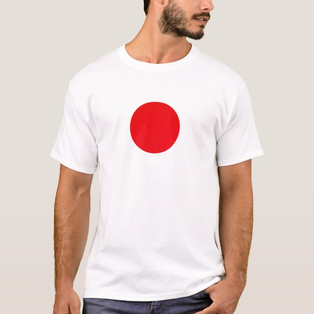 Camiseta Bandeira do Japão - Bandeira Japonesa - 日 旗 - 日 丸  (Frente)