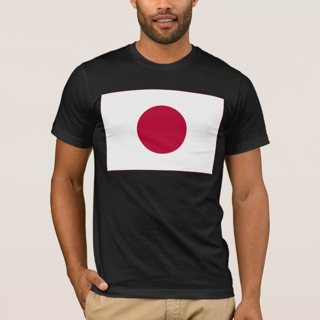 Camiseta Bandeira do Japão: Hinomaru, Nisshōki, Ascensão Ve (Frente)