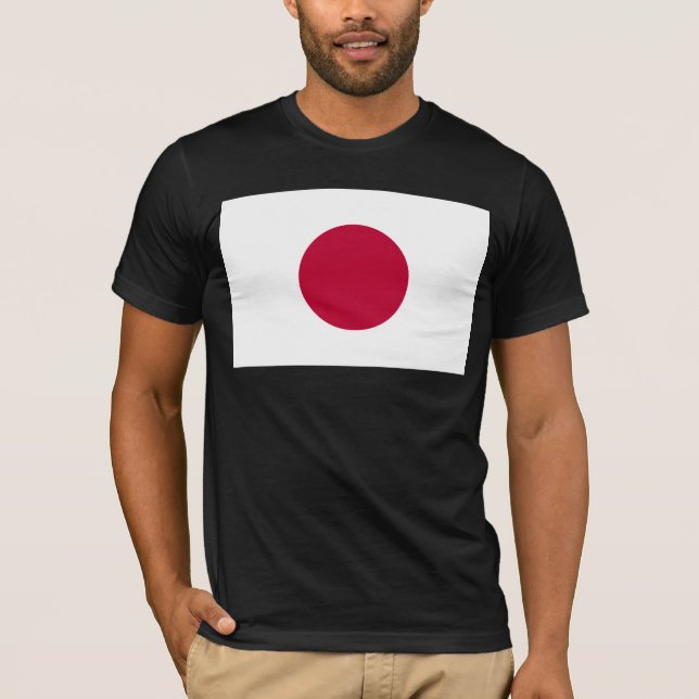 Camiseta Bandeira do Japão: Hinomaru, Nisshōki, Ascensão Ve (Frente)