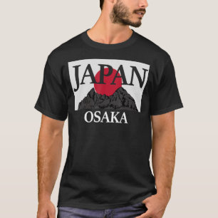 Camiseta Bandeira do Japão Osaka Fuji san