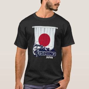 Camiseta Bandeira do Japão Pesca no Japão Pesca