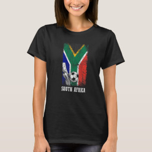 Camiseta Bandeira do Jogador de Futebol Africano Patriótico