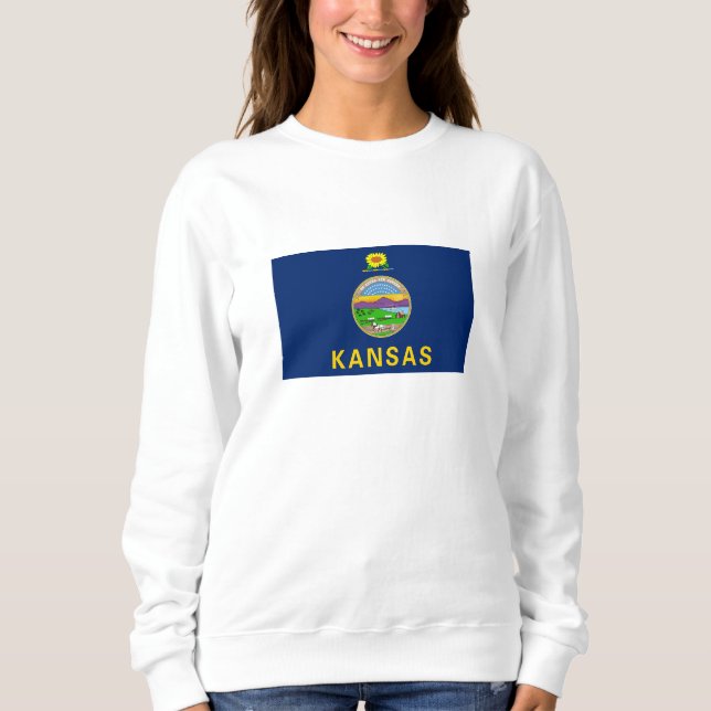 Camiseta Bandeira do Kansas (Frente)