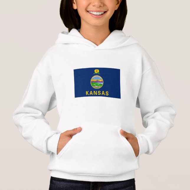 Camiseta Bandeira do Kansas (Frente)
