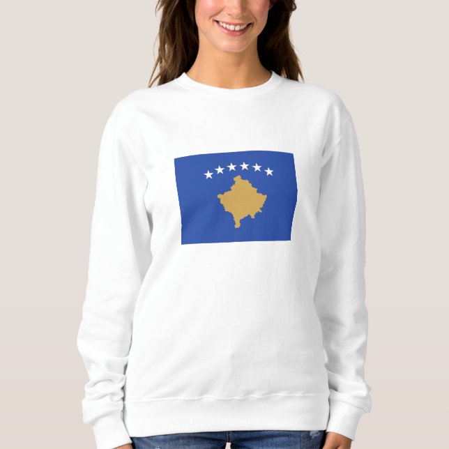 Camiseta Bandeira do Kosovo (Frente)