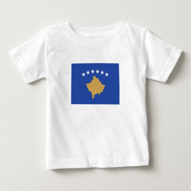 Camiseta Bandeira do Kosovo (Frente)