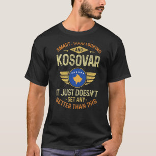 Camiseta Bandeira do Kosovo Kosovares Orgulhosos Homens & M