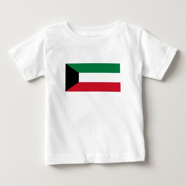 Camiseta Bandeira do Kuwait (Frente)