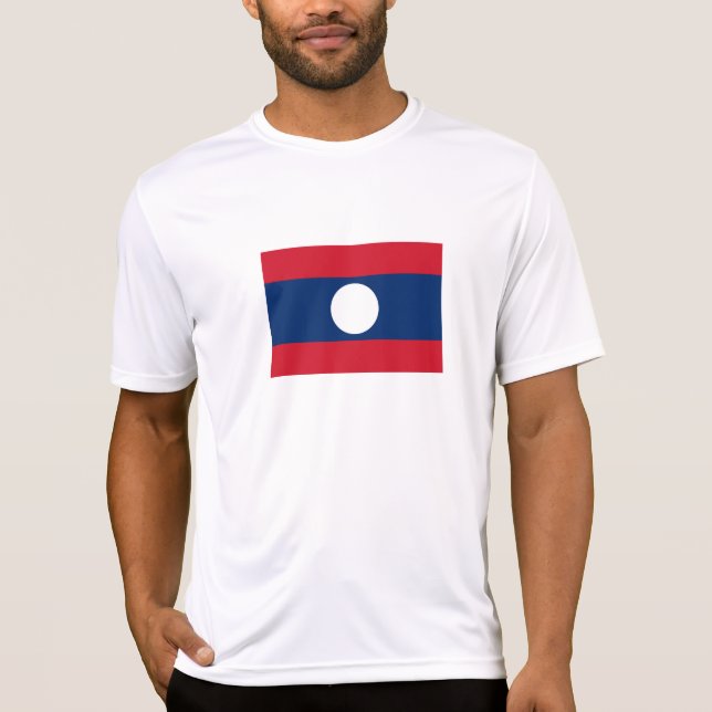 Camiseta Bandeira do Laos (Frente)